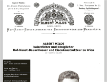 Tablet Screenshot of albertmilde.com
